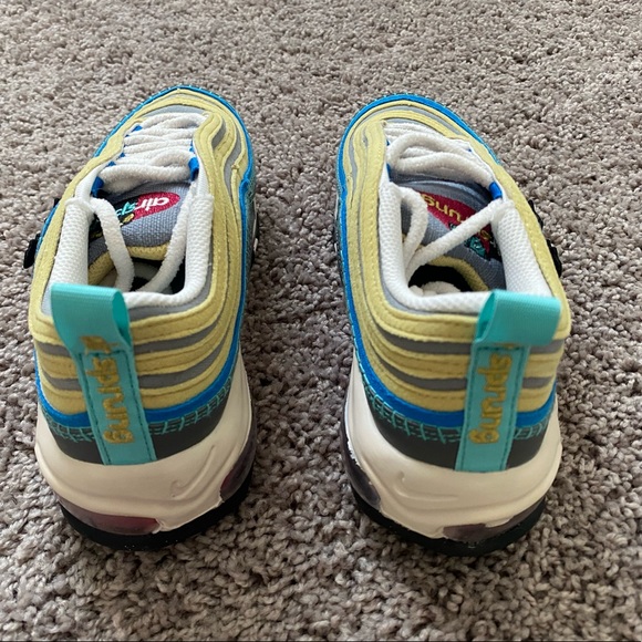 Nike Air Max 97 SE GS Air Sprung Kids Caterpillar Shoes DN4381-001 5Y Womens 6.5 - Picture 3 of 3